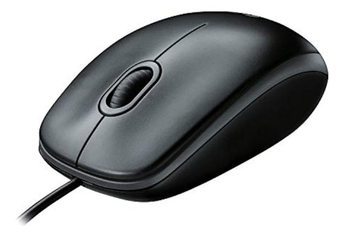 Ratón Con Cable Logitech B100 Mouse Usb Con Cable Para Compu