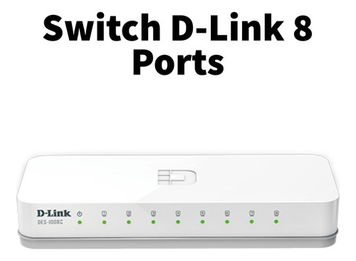 Switch Dlink Des-1008c 8port 10-100 Rj45