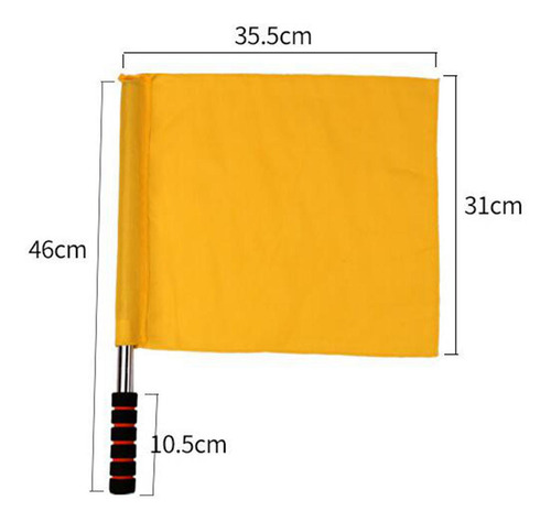 Bandera De Árbitro, Bandera De Mano De Comando Amarillo