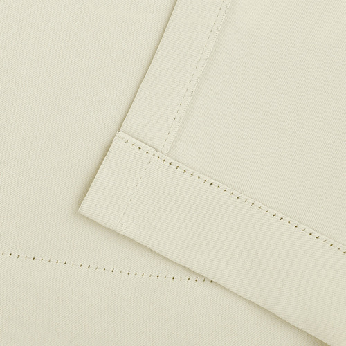 1 Panel Cortina Blackout Gruesa Con Ojales 135x230 Cm Lisa Crema
