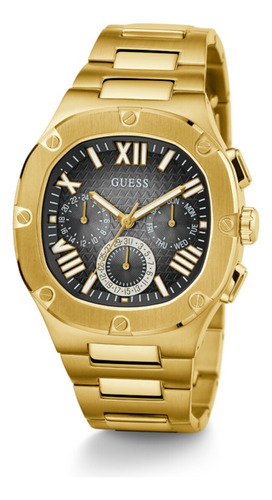 Relógio masculino Guess Relógios masculinos com pulseira dourada masculina