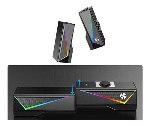 Parlantes Pc Gamer Hp Dhe-6005 Para Computadora Usb 2 En 1