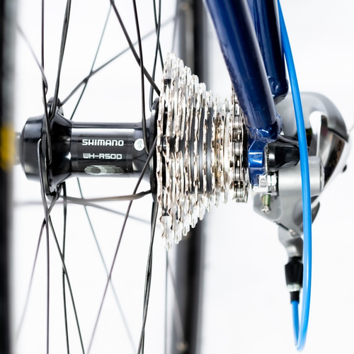 Bicicleta Ruta Speed Road S9 Rodado 28 Shimano Combo Regalo Azul 54 Cm