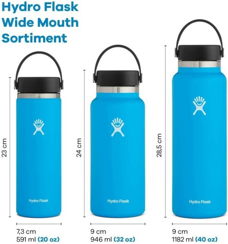 Botella Termica Hydro Flask Wide Mouth Termo 946 Ml Rain