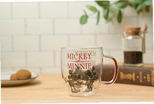 Silver Buffalo Disney Mickey And Minnie Kiss And Heart Hands