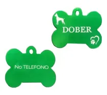 Comprar 2 Placas Identificación Mascota Grabado Láser Personalizada