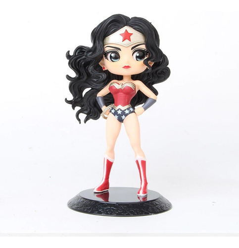 Figura Wonder Woman Vinilo 16 Cm Soporte Mujer Maravilla Hd