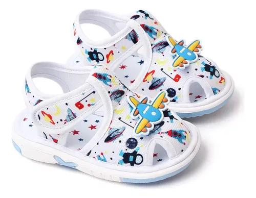 Sandalias Con Sonido Para Niñas Y Niños, Antideslizantes En