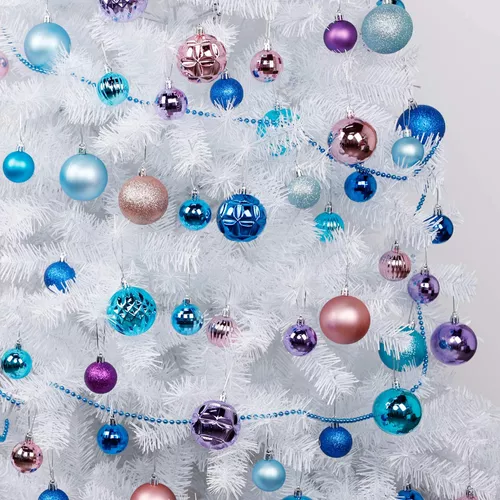 Lulu Home Adornos de esferas para árbol de Navidad, 34 unidades, esferas  colgantes