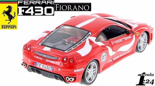 Ferrari F430 Fiorano Hard Top Burago Escala 1:24 *nuevo*