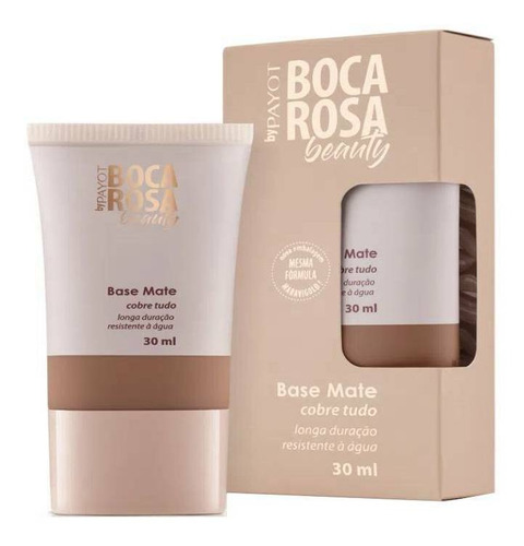 Base de maquiagem líquida Payot Boca Rosa Beauty Beauty Base Mate tom 9-aline  -  30mL 30g