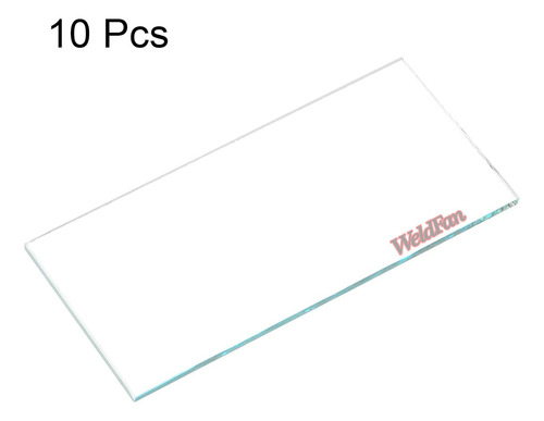 Vidrio Transparente Para Máscara Soldar / Vidrio Blanco X 10