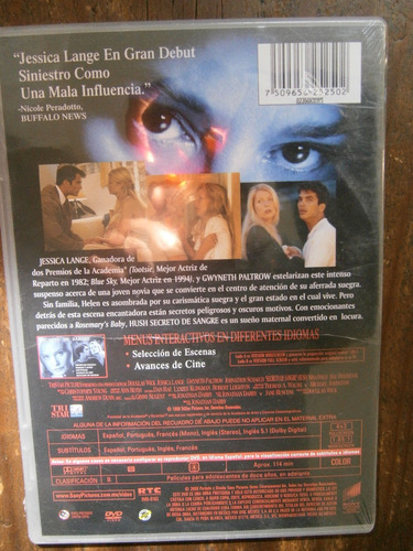 Secreto De Sangre Hush Dvd Gwyneth Paltrow Jessica Lange 98