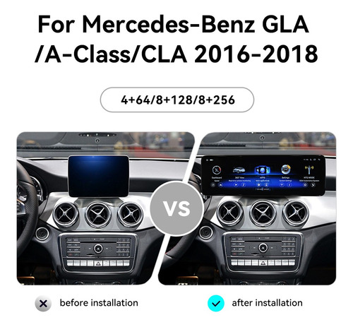Stereo Gps Carplay Mercedes Benz Gla A Class Cla Screen