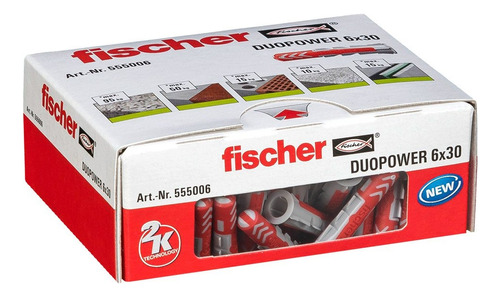 Tarugos Fischer Duopower 6 X 30 6mm 100 Unidades