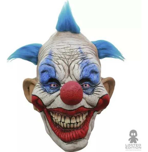 Mascara Halloween - Payaso Pelo Celeste Mx