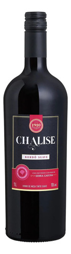 Vinho Chalise Tinto De Mesa Bordo Suave Vidro Garrafa 1litro