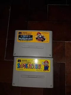 Lote Juegos Super Nintendo Mario All Star/kart (orig-jap)