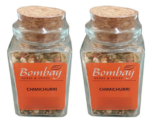 Chimichurri Bombay Pote De Vidro Kit Com 2 Unidades De 30g