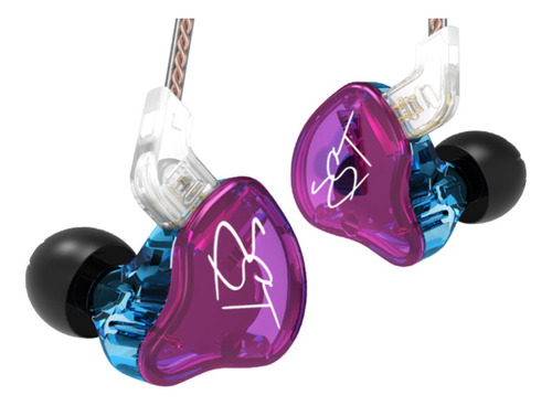 Auriculares In Ear Kz Zst Pro 2 Vias Monitor Sin Micrófono 