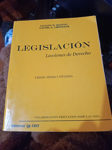 Legislación Lecciones De Derecho 2 Edición .ceit.maglio Lest