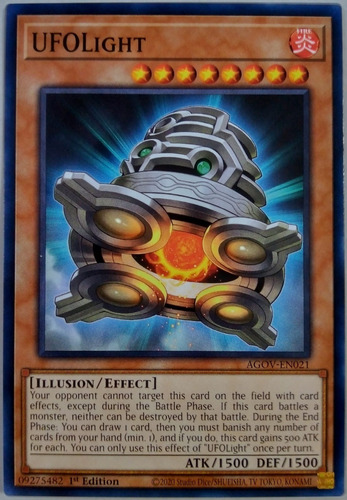 Yu-gi-oh! Tcg Ufolight Agov-en021 1st Edition