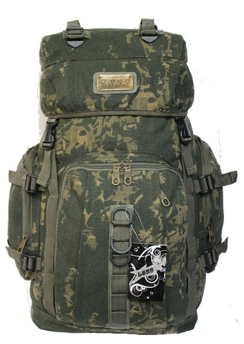 Mochila Camping Grande 60 L Lona Camuflada Promoção De 2019 