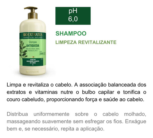 Kit Jaborandi Shampoo E Condicionador Bio Extratus 1l