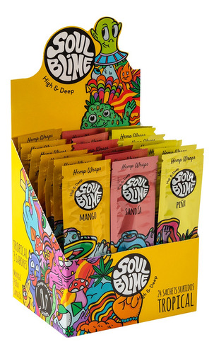 Papel Cañamo Blunt Soul Blime Tropical X 24ud