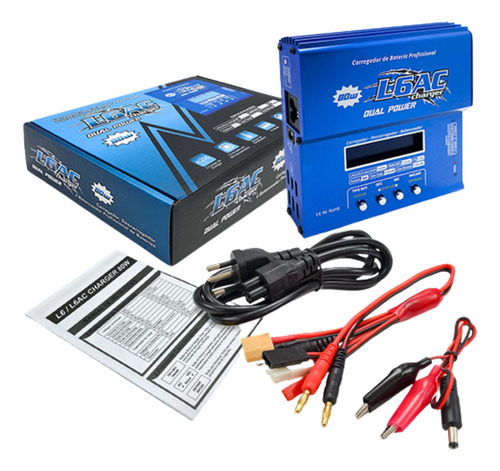 Carregador Balanceador De Lipo Nimh Imax B6 B6ac Dual Power