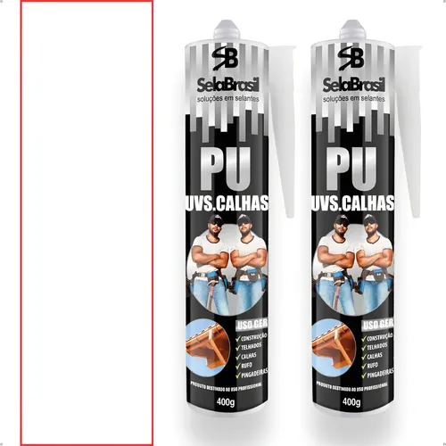 Pu40 Uvs Calhas Pingadeiras Cola Selante Veda Kit 2 Unid