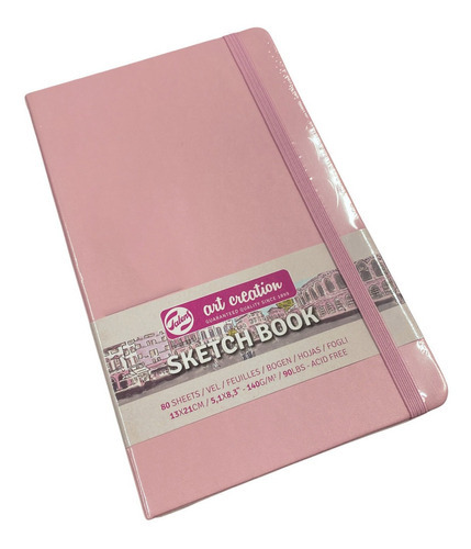 Sketch Book Dibujo Pasta De Color 80h 140gr 13x21cm Color Rosa