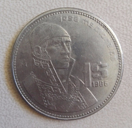 Moneda Un Peso 1986 Jose Maria Morelos Y Pavon