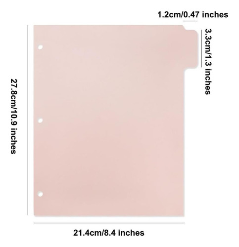 Carpeta Zaawuut Blanca Con 3 Anillos Y 8 Pestañas