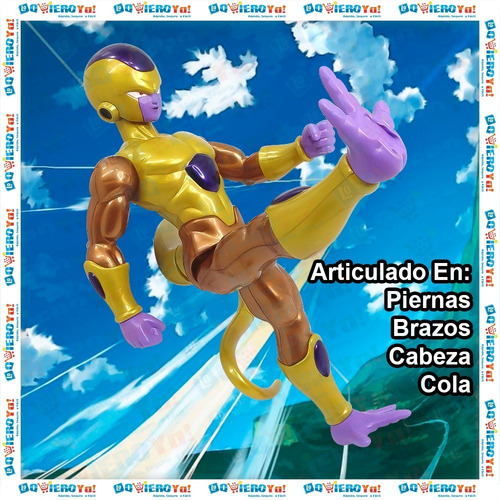 Imagen 7 de 10 de Muñeco Golden Freezer 26cm Dragon Ball Super Dbs Limit Serie