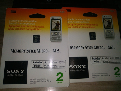 Cartão De Memória Memory Stick Micro M2 Sony