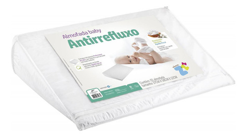 Almofada Baby Rampa Antirrefluxo Branco 37x58 Cm