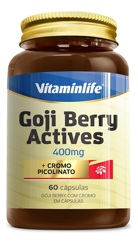 Goji Berry Actives - 60 Cápsulas - Vitaminlife Sabor Sem sabor