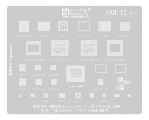 Stencil Compatible Con Samsung S20 Ultra G888u G888b