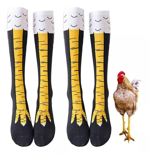 JOIMAR 2 Calcetines de pata de pollo, Medias de patas de pollo, Calcetines  divertidos pollos, Medias de patas de pollo novedosas