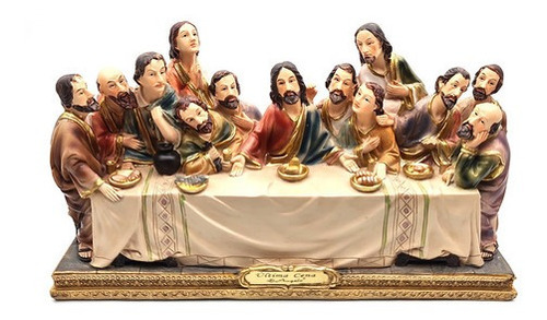 Porcelana Decoracion Ultima Cena Jesus Apostoles