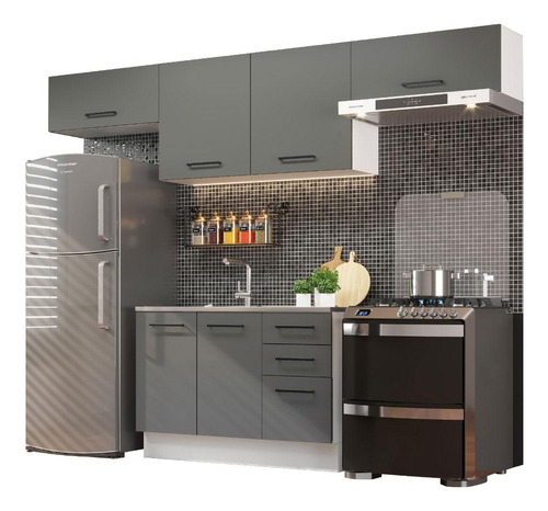 Cocina Integral Completa Modular Madesa Agata 280cm Bg 02