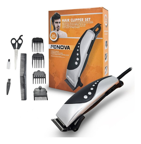 Maquina Cortadora De Corta Pelo Nova Hair Clipper Set 12w ® Color Pronova