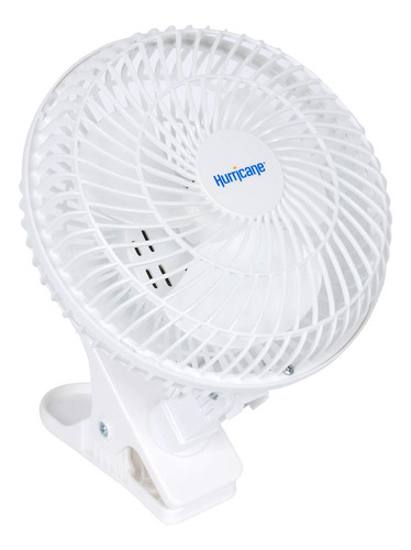 Clip Fan Hurricane Classic 15cm 2 Speed Portable White