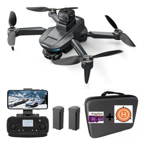 Drone Lyzrc L200 Pro Max 2 Baterias Sensor Gimbal +case Cor Preto
