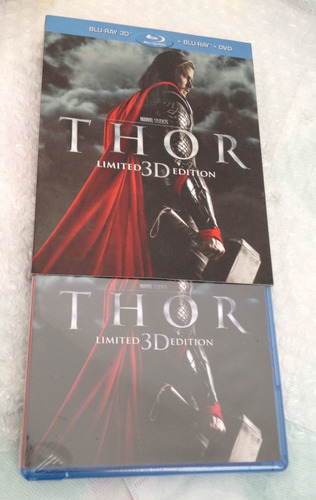 Imagen 2 de 3 de Thor. Limited 3d Edition. Br 3d. Br. Dvd. Nuevo. Slipcover