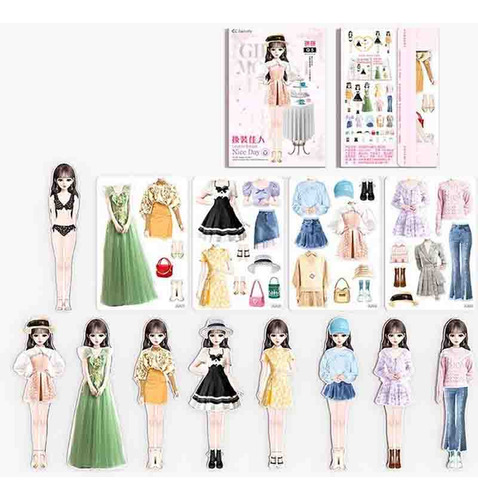 Magnetic Dress Up Paper Doll Magnet Juegos De Vestir Preten
