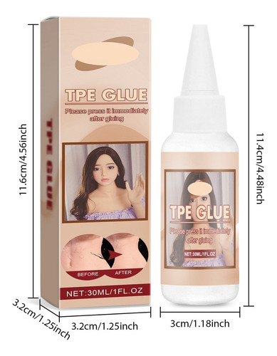 Masturbador Adulto Com Cola Tpe Solid Doll Repair 30 Ml