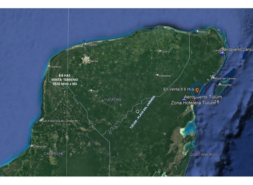 Terreno Tulum De 8.5 Hectáreas Cerca De Xel-ha Y De Varios Cenotes,
