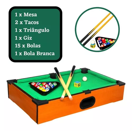 Portátil mini mesa de bilhar bilhar bolas jogo conjunto com 2